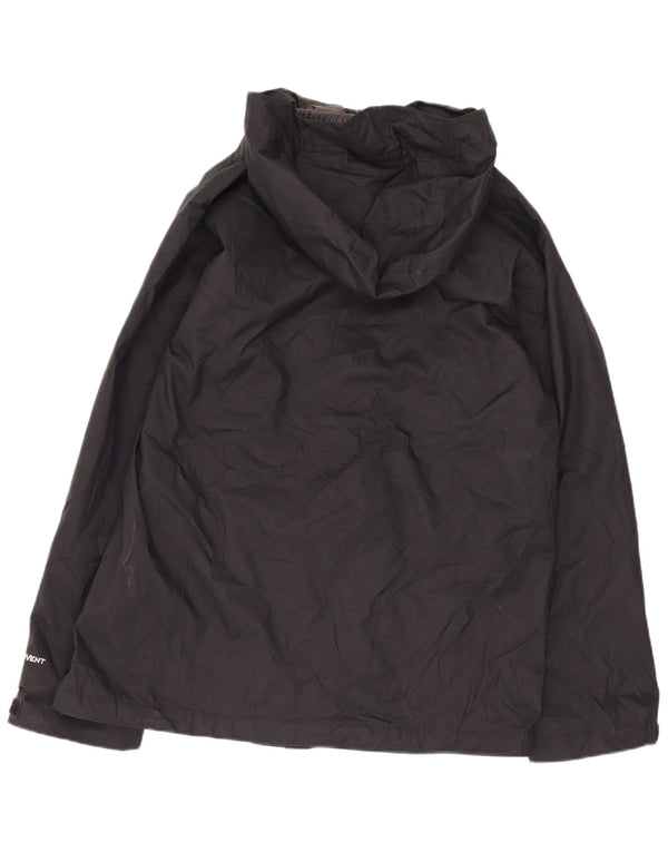 The North Face Boys Hooded Rain Jacket 14-15 Years Large Black Sports