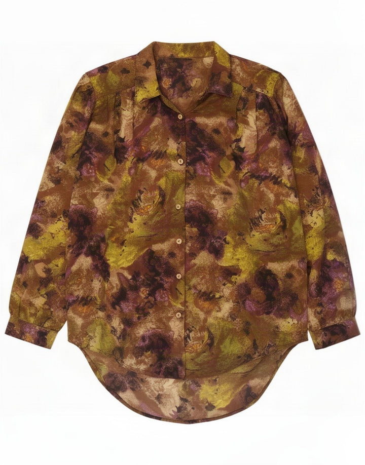 Vintage Womens Abstract Pattern Shirt UK 20 2XL Multicoloured