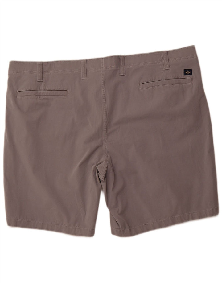 DOCKERS Mens Chino Shorts W48 4XL Grey Cotton