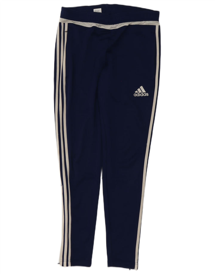 Adidas Mens Climacool Leggings Small Navy Blue Polyester