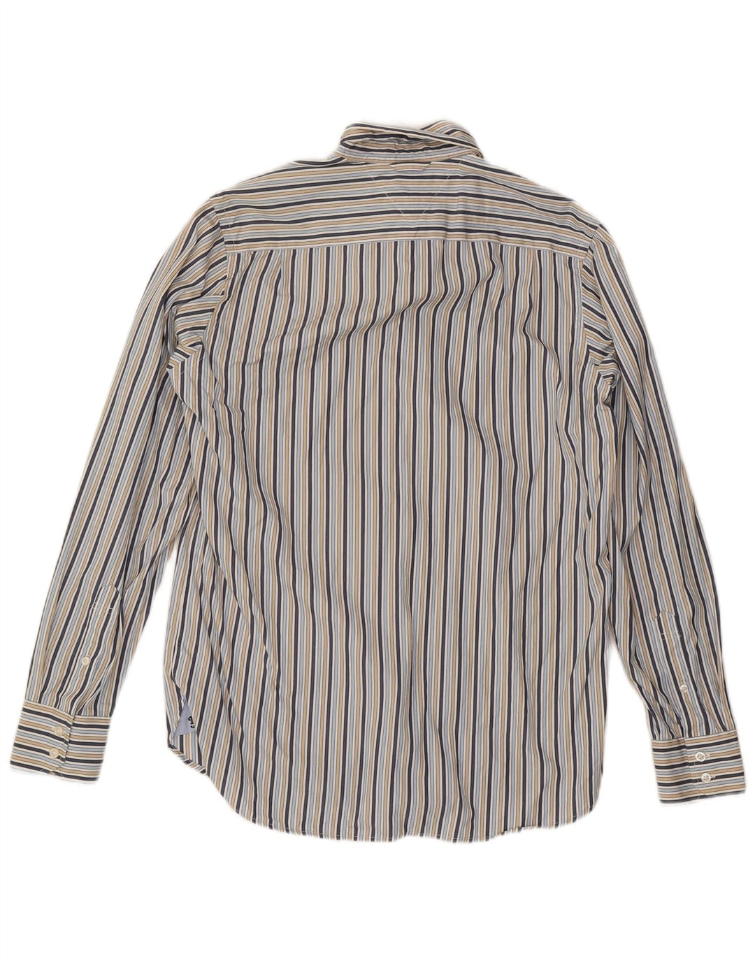 TOMMY HILFIGER Mens Shirt Small Blue Striped Cotton