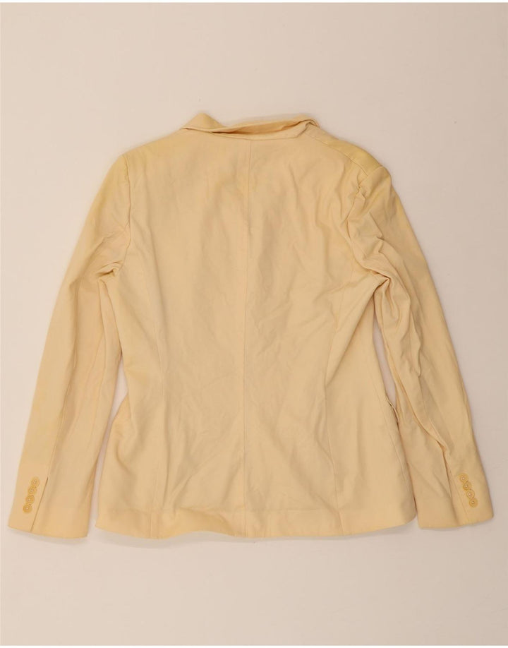 RALPH LAUREN Womens 3 Button Blazer Jacket US 10 Large Beige Wool Vintage Ralph Lauren and Second-Hand Ralph Lauren from Messina Hembry 