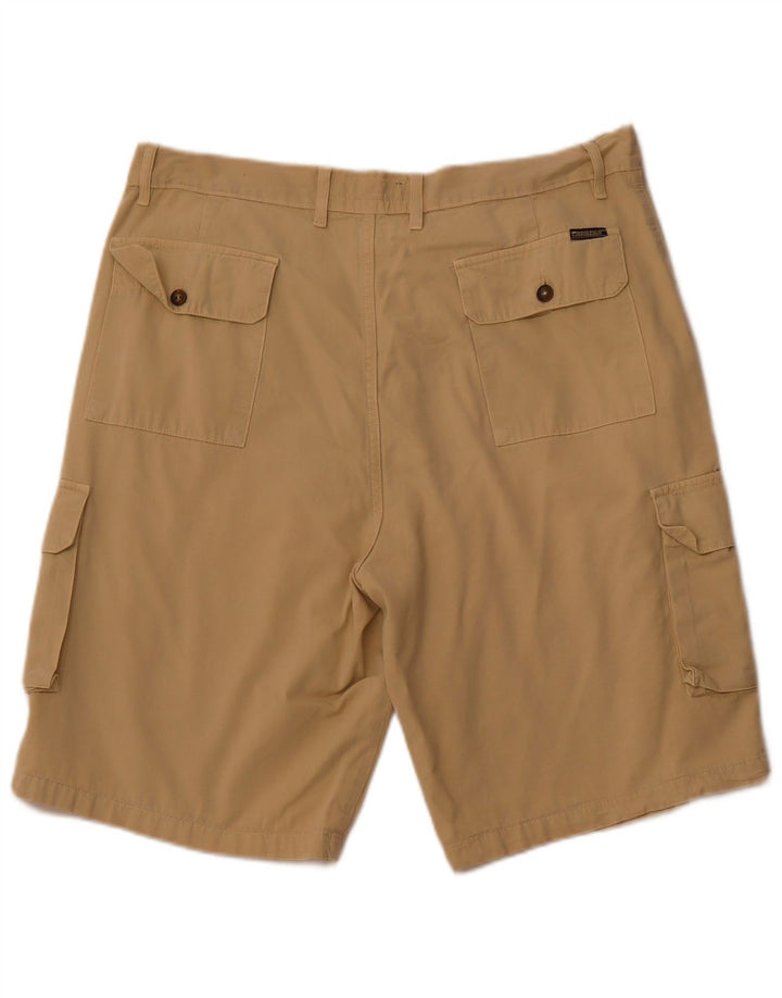 CARRERA Mens Cargo Shorts IT 54 2XL W38 Beige Cotton