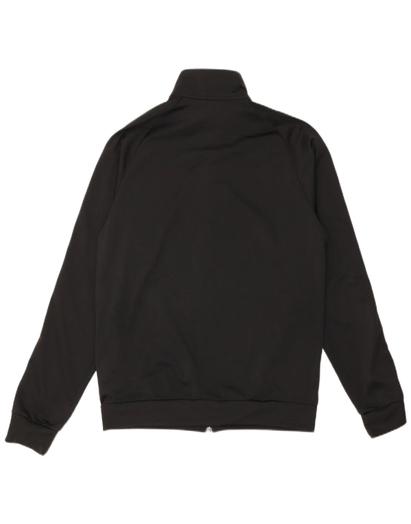 ADIDAS Mens Tracksuit Top Jacket Medium Black Polyester