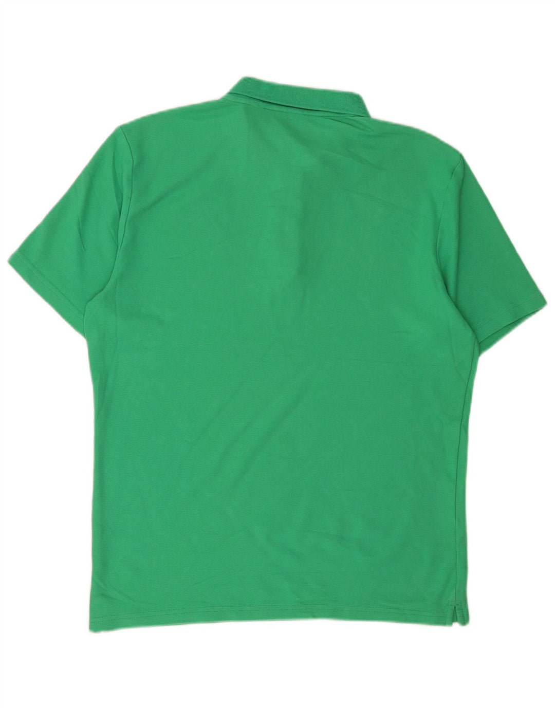 CALVIN KLEIN Mens Polo Shirt Large Green Cotton