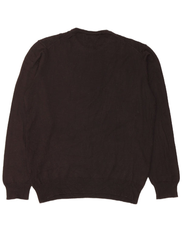 K-Way Mens Crew Neck Jumper Sweater 2XL Black Acrylic