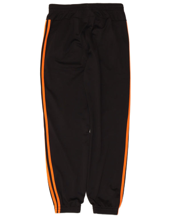 Adidas Boys Tracksuit Trousers Joggers 13-14 Years  Black Polyester