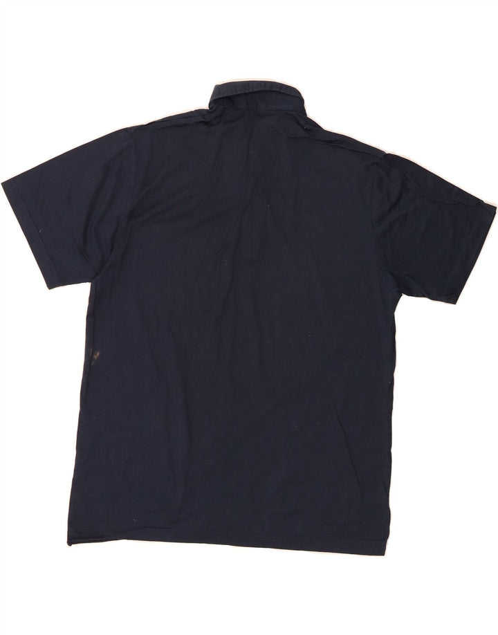 ST MICHAEL Mens Polo Shirt Medium Navy Blue Cotton Vintage St Michael and Second-Hand St Michael from Messina Hembry 