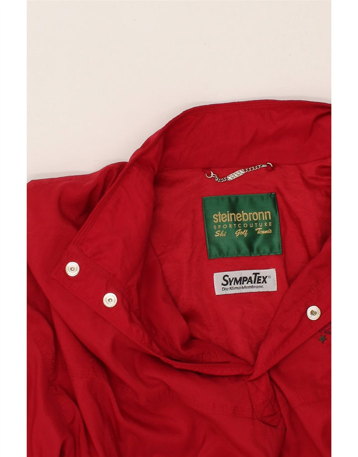 STEINEBRONN Mens Sympatex Pullover Windbreaker Jacket IT 56 3XL Red