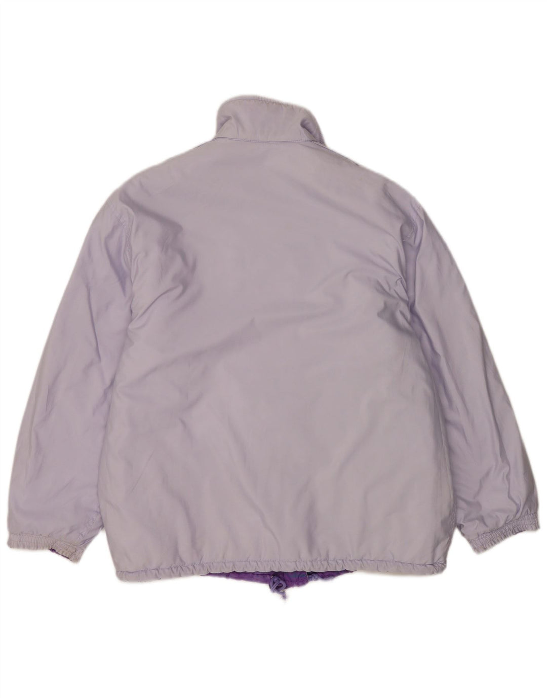 Belfe Womens Oversized Reversible Jacket UK 14 Large Purple Floral