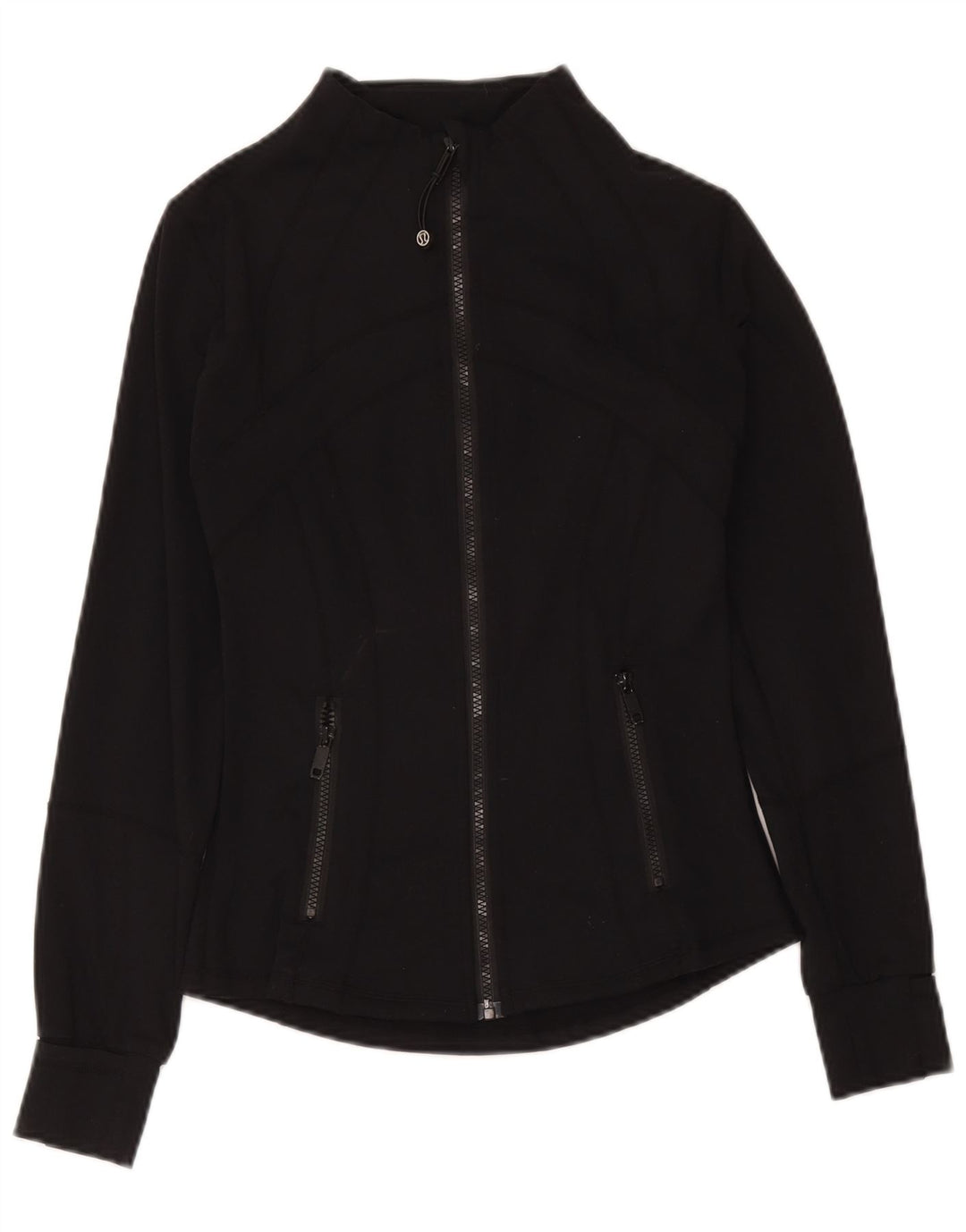 Lululemon Womens Tracksuit Top Jacket US 4 Small Black Nylon
