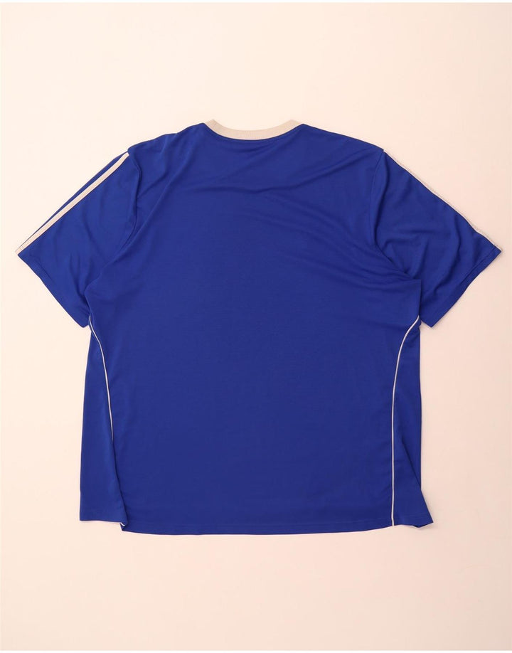 Adidas Mens Climalite T-Shirt Top 3XL Blue Polyester