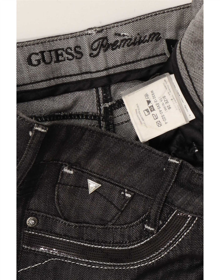 Guess Womens Bootcut Slim Jeans W26 L33 Grey Cotton