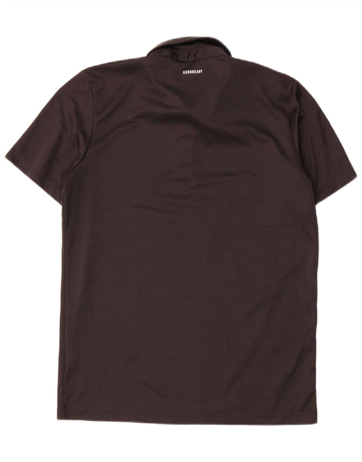 Adidas Mens Aeroready Polo Shirt Medium Black Polyester