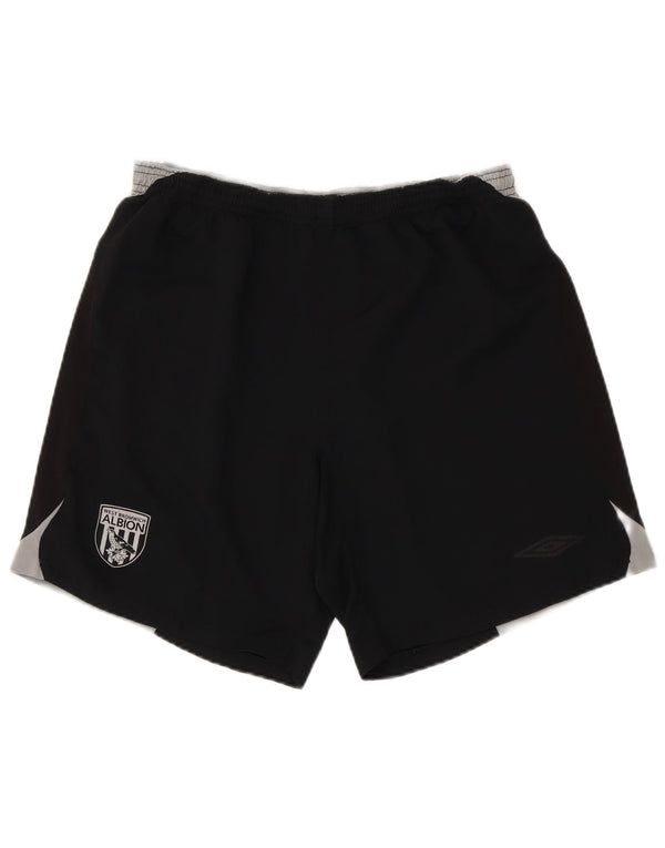 Umbro Mens Graphic Sport Shorts XL Black Colourblock Polyester
