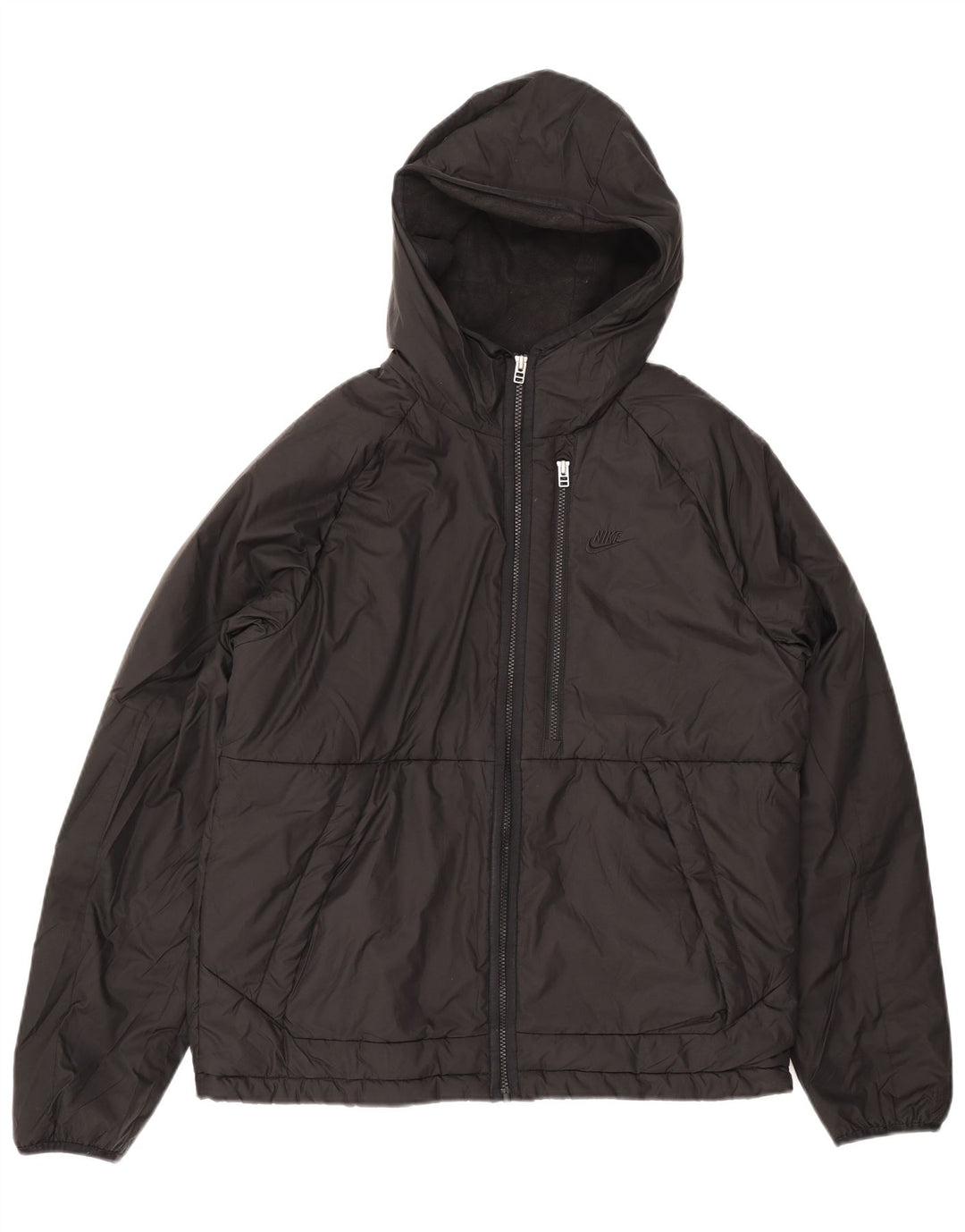 NIKE Mens Therma-Fit Hooded Windbreaker Jacket UK 38 Medium Black