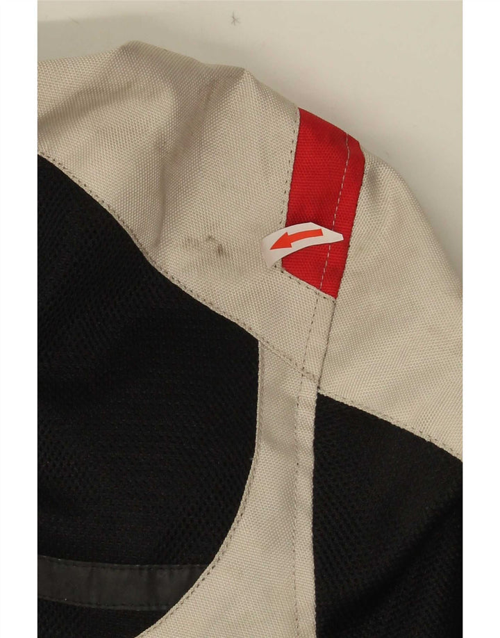 Aprilia Mens Graphic Racer Jacket UK 38 Medium Black Colourblock Polyester