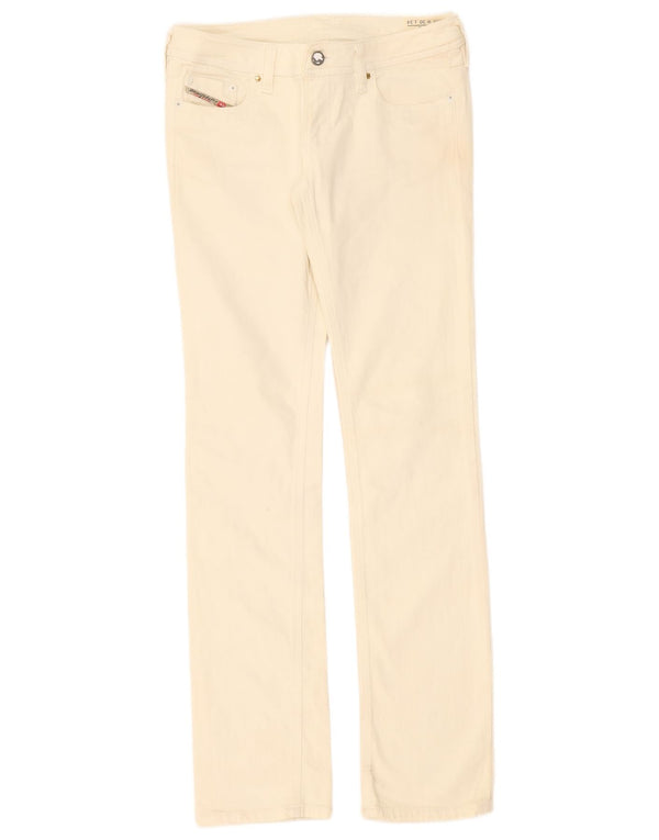 Diesel Womens Lowky Slim Jeans W30 L34 Off White Cotton
