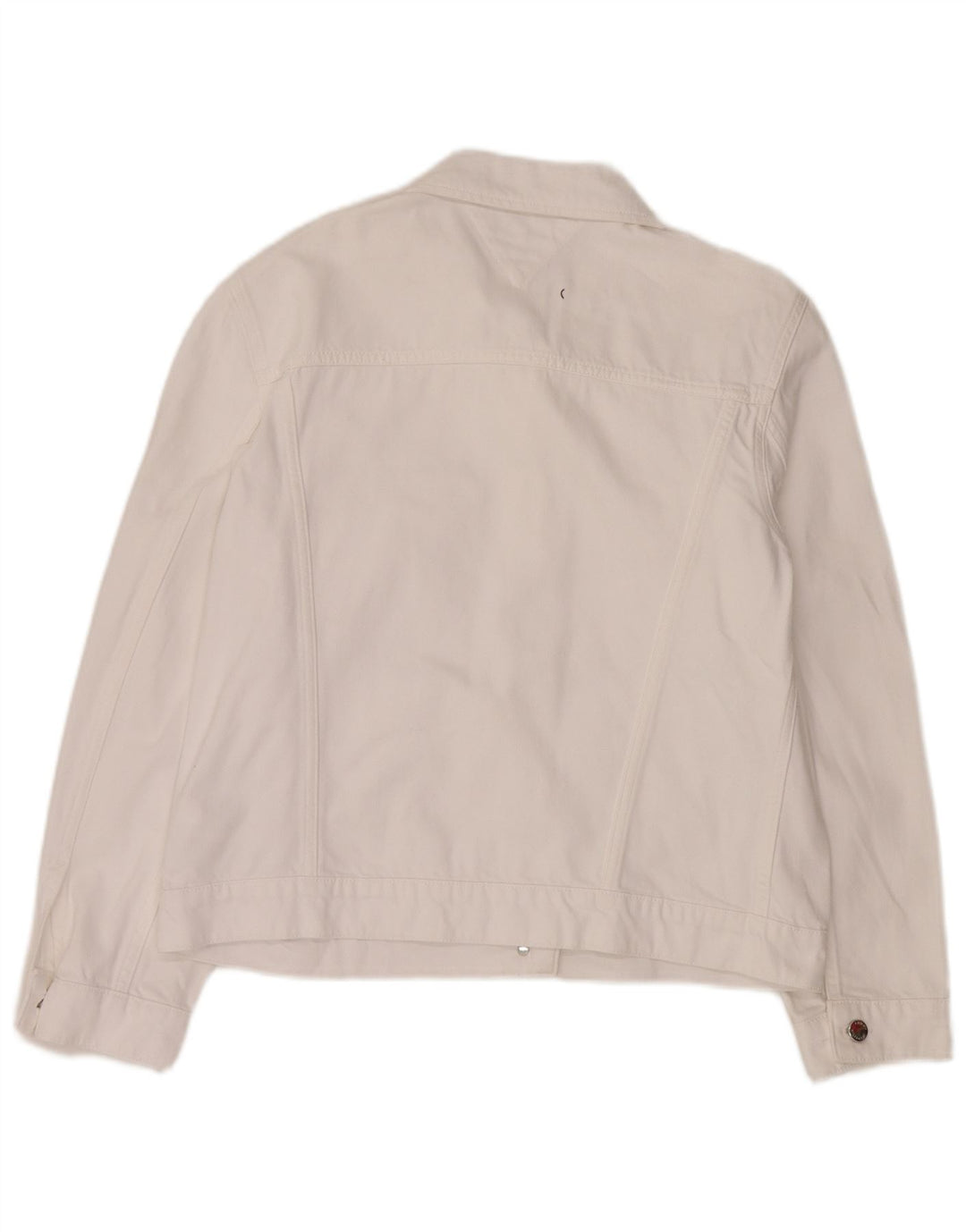 Tommy Hilfiger Womens Denim Jacket US 12 Large White Cotton