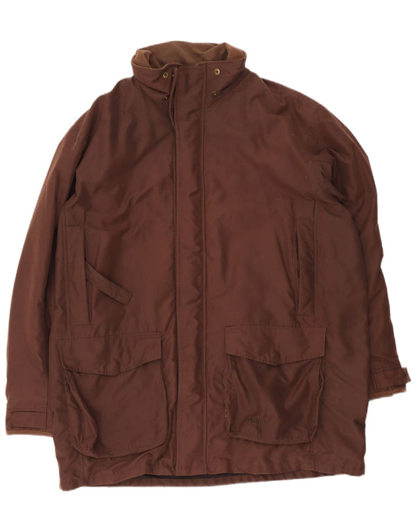 Musto Mens Windbreaker Coat UK 44 2XL Brown Polyester