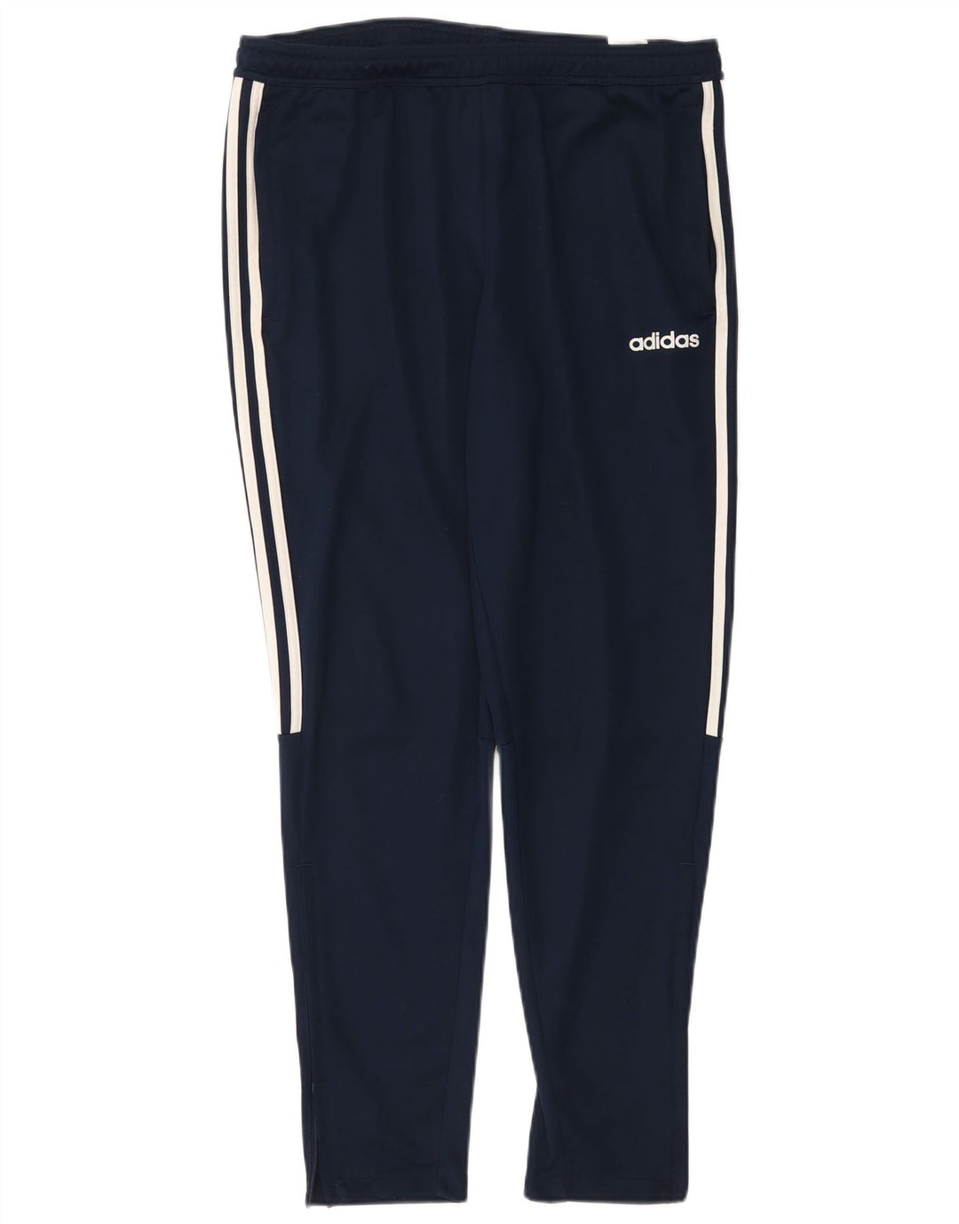 ADIDAS Mens Aeroready Tracksuit Trousers Large  Navy Blue Polyester