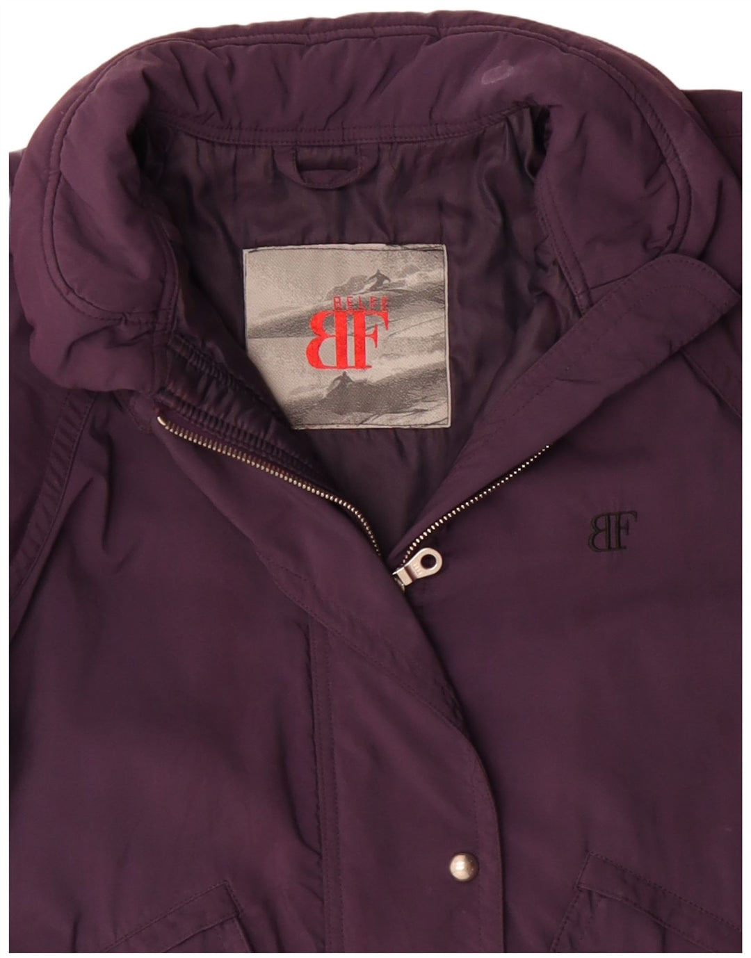 Belfe & Belfe Womens Oversized Windbreaker Jacket UK 18 XL Purple Polyester