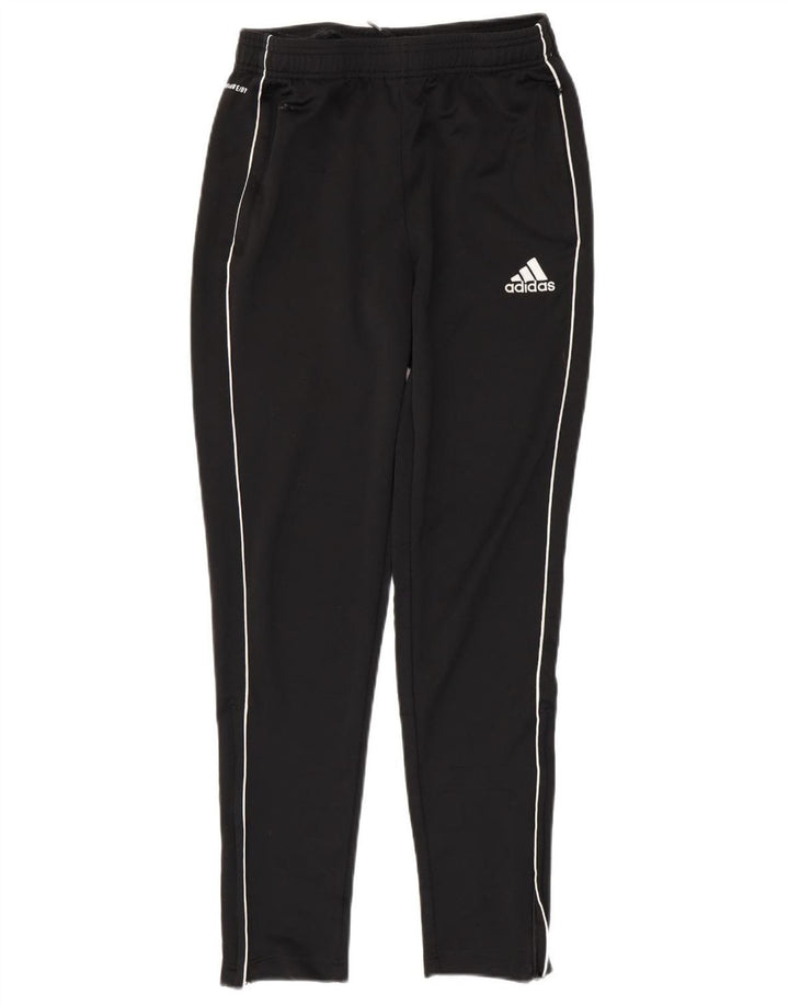 ADIDAS Boys Aeroready Tracksuit Trousers 15-16 Years  Black Polyester