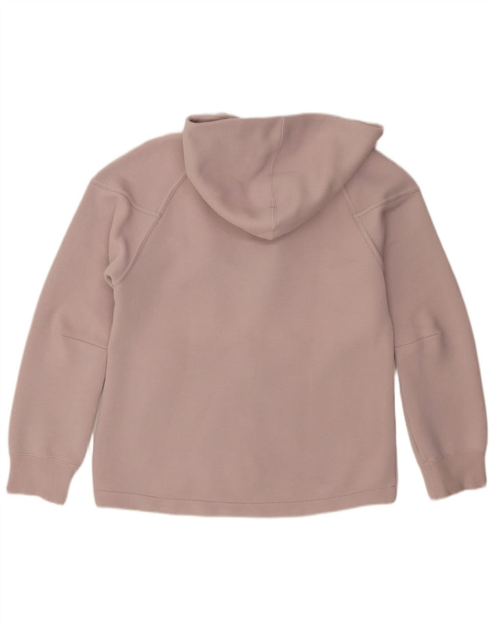 Nike Womens Zip Hoodie Sweater UK 14 Medium Pink