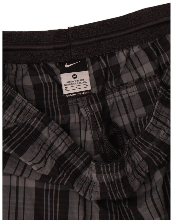 Nike Mens Sport Shorts Medium  Grey Check Polyester