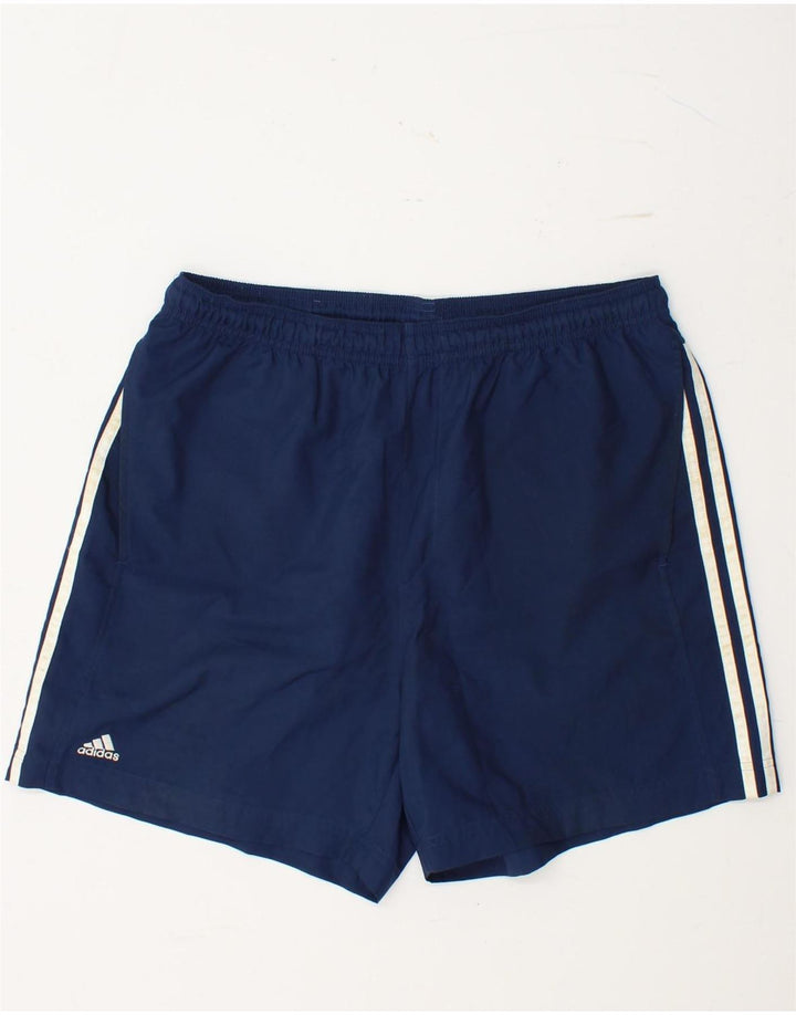 ADIDAS Mens Sport Shorts Large  Navy Blue Polyester