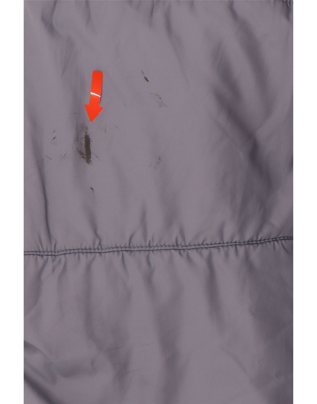 NIKE Womens Graphic Hooded Padded Jacket UK 18 XL Blue Polyester