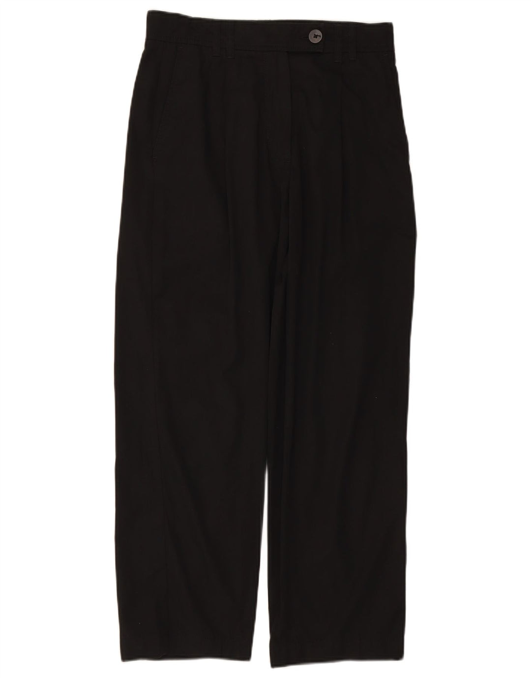 MASSIMO DUTTI Womens Loose Fit Chino Trousers EU 38 Small W28 L26 Black