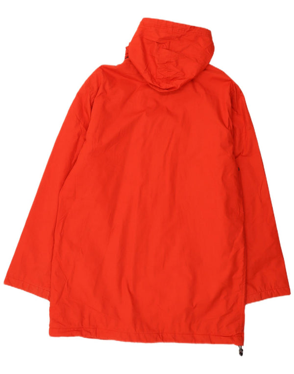 Tommy Hilfiger Mens Hooded Windbreaker Coat UK 40 Large Red Cotton