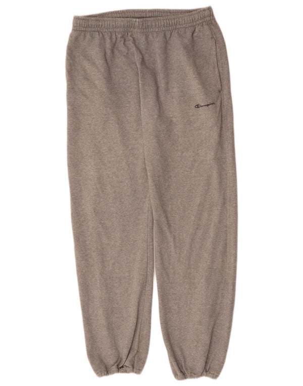 CHAMPION Mens Tracksuit Trousers Joggers Large  Grey Cotton
