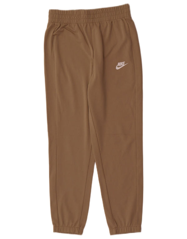 Nike Boys Tracksuit Trousers Joggers 12-13 Years Large Beige Polyester