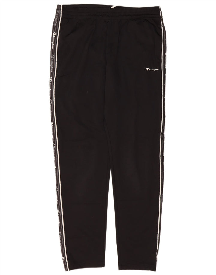 Champion Mens Graphic Tracksuit Trousers XL  Black Polyester