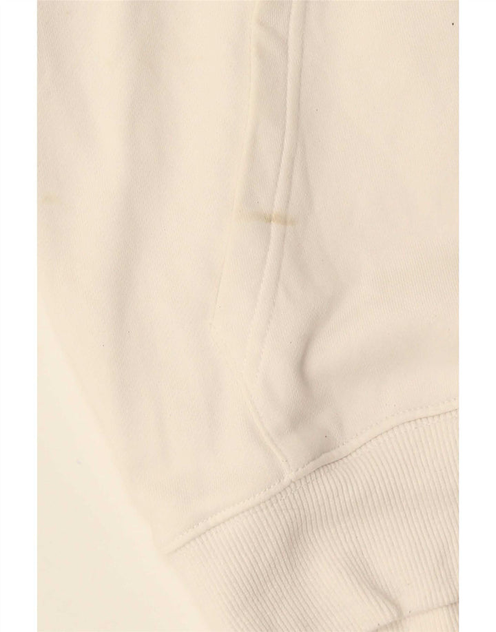 Champion Mens Graphic Hoodie Jumper Large White