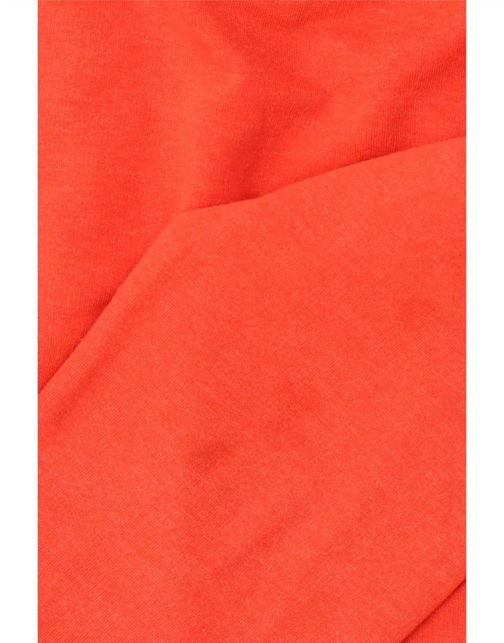 JACK & JONES Mens Roll Neck Sweatshirt Jumper Large Orange Cotton