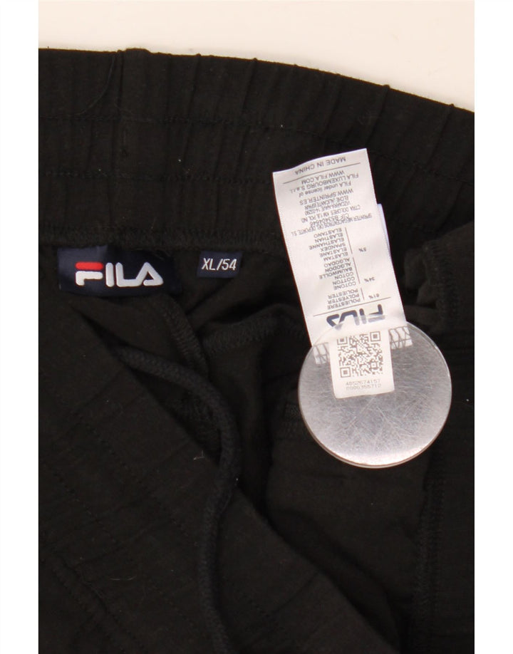 Fila Mens Tracksuit Trousers Joggers XL  Black Polyester