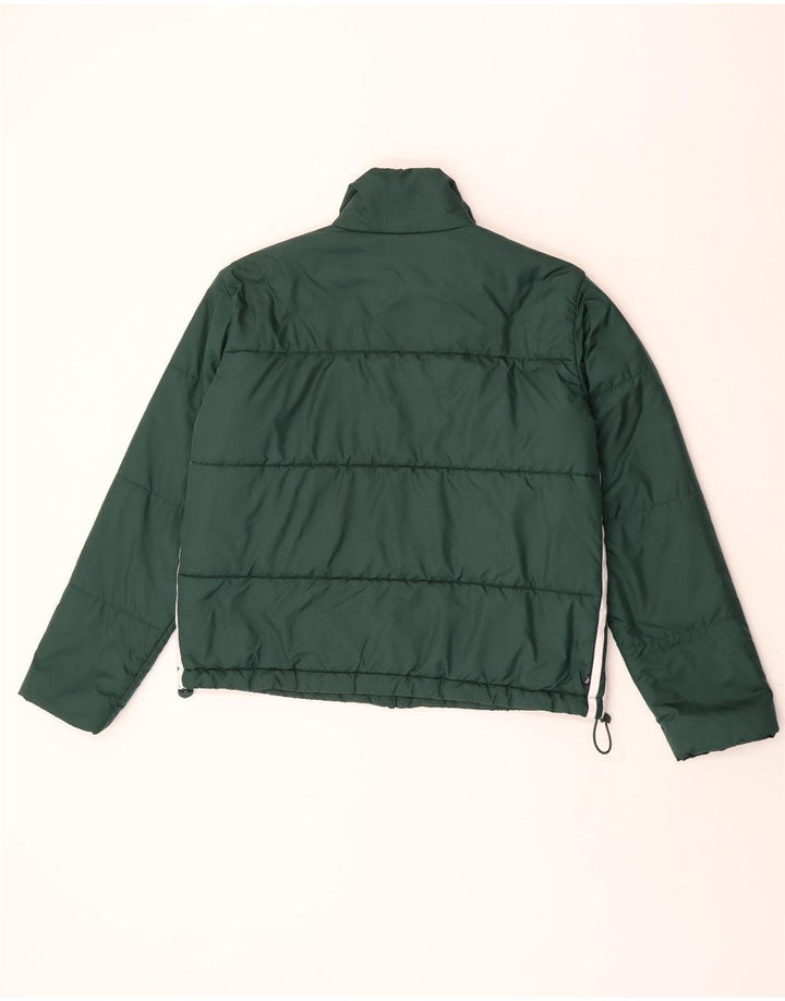 Adidas Womens Oversized Padded Jacket UK 10 Small  Green Polyester