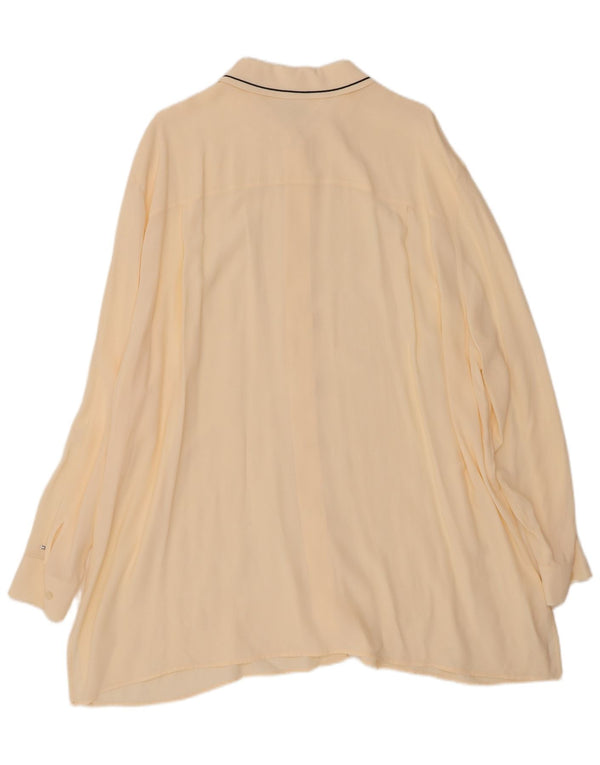 TOMMY HILFIGER Womens Shirt Blouse UK 26 5XL Beige