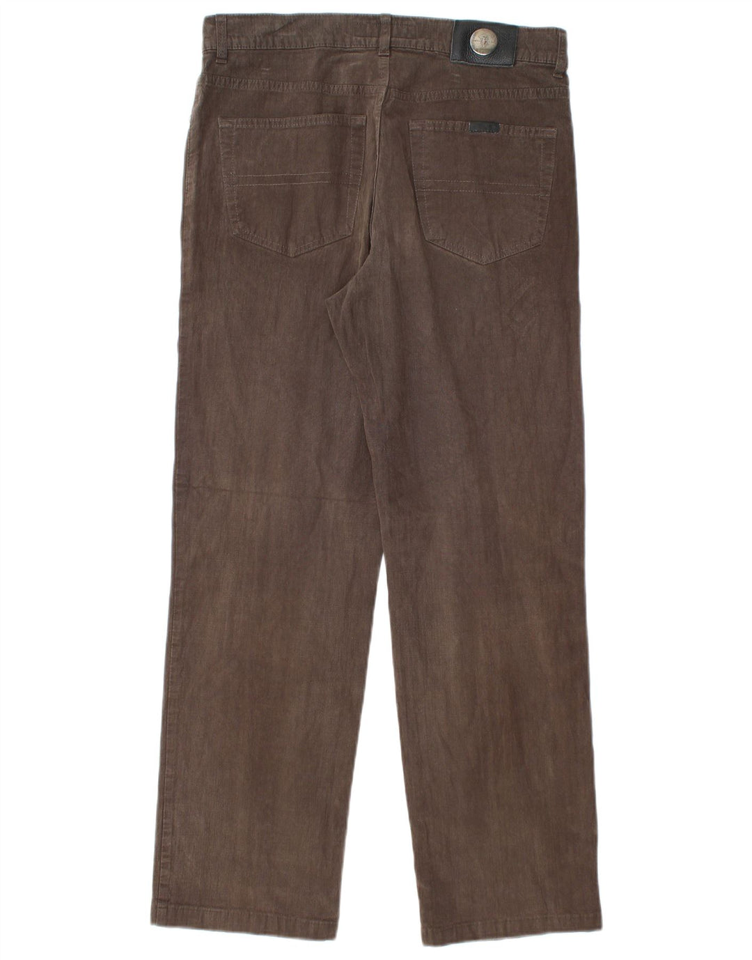 TRUSSARDI Mens Straight Casual Trousers IT 50 Large W34 L29 Brown