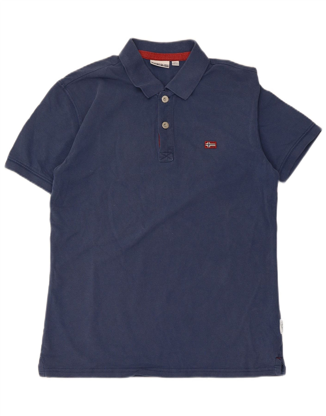 NAPAPIJRI Mens Polo Shirt Small Navy Blue