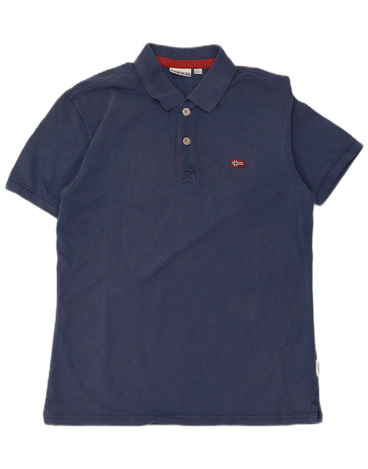 NAPAPIJRI Mens Polo Shirt Small Navy Blue