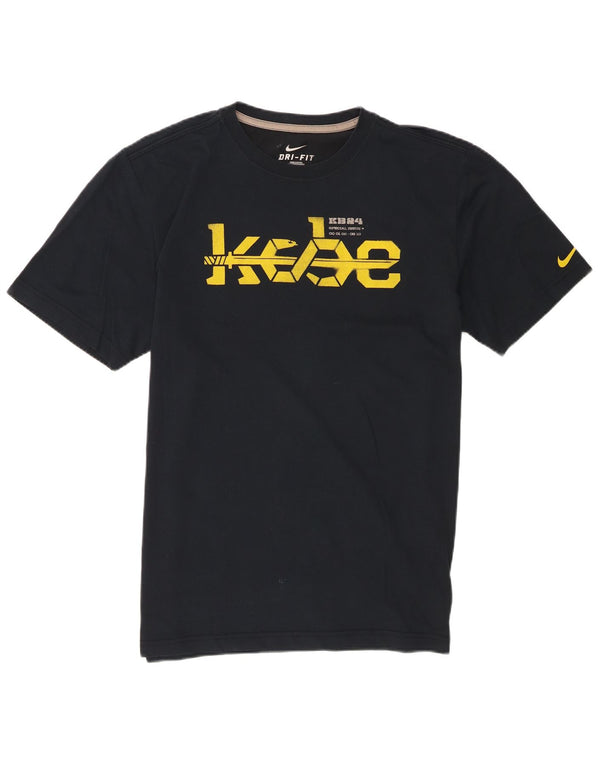 Nike Mens Dri Fit Graphic T-Shirt Top Large Navy Blue Cotton
