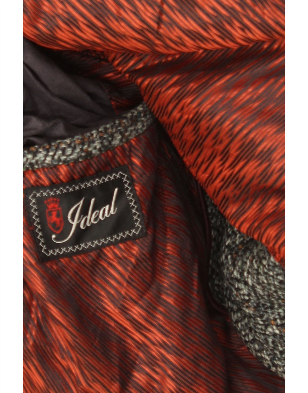 IDEAL Mens Overcoat UK 40 Large Grey Check New Wool