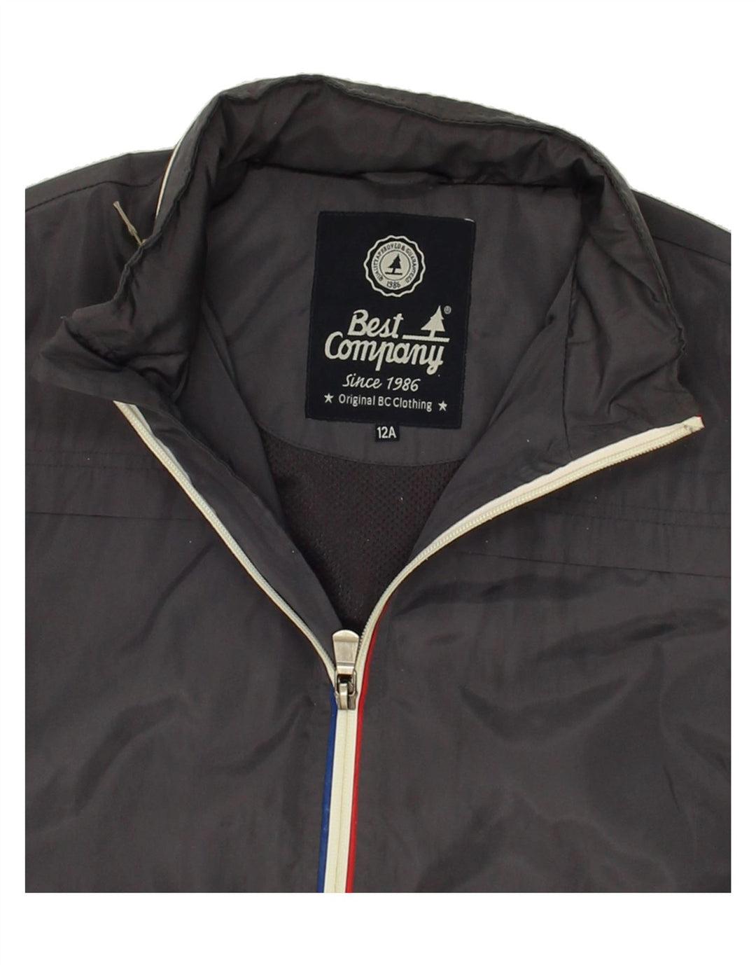 BEST COMPANY Boys Hooded Bomber Jacket 11-12 Years Grey Polyester Vintage Best Company and Second-Hand Best Company from Messina Hembry 