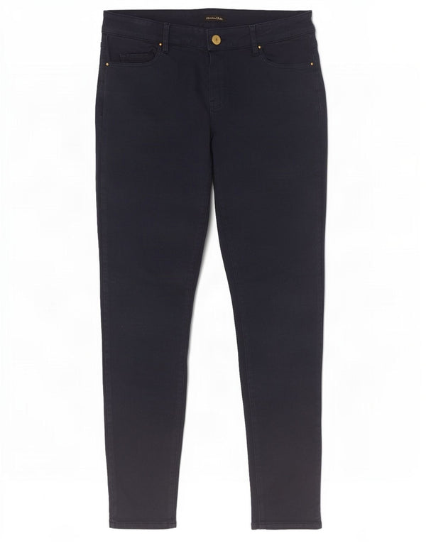 Massimo Dutti Womens Skinny Casual Trousers EU 40 Medium W30 L29 Navy Blue