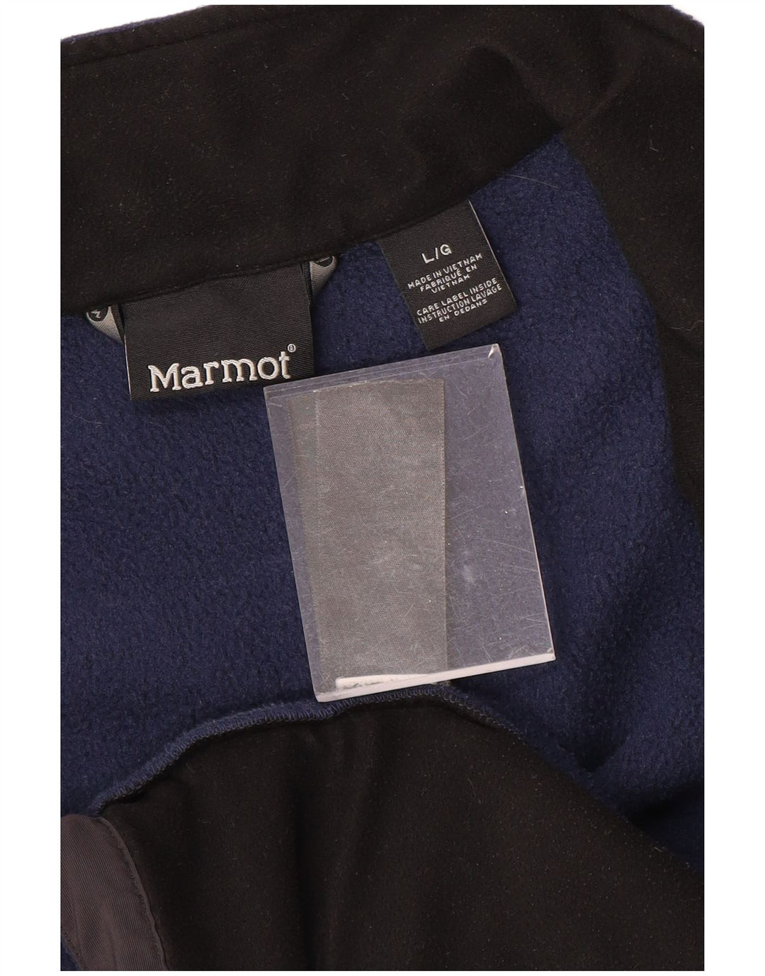 MARMOT Mens Fleece Jacket UK 40 Large Navy Blue Polyester