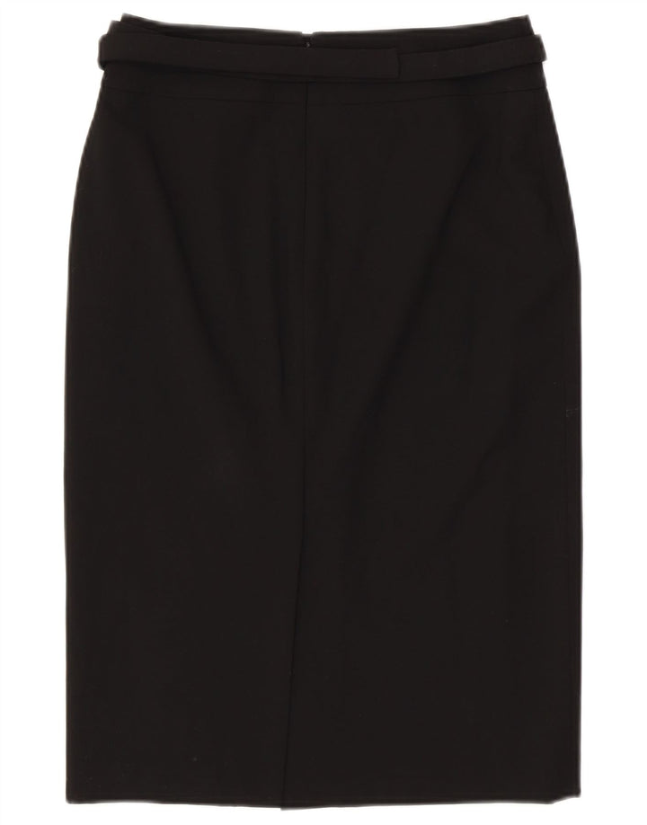 CALVIN KLEIN Womens Pencil Skirt US 2 XS W28  Black Polyester